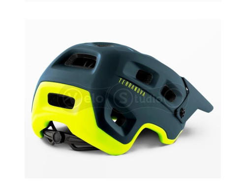 Шолом MET Terranova Petrol Blue Lime Green Matt