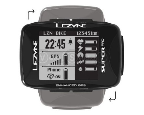 Велокомпьютер Lezyne Macro Plus GPS черный