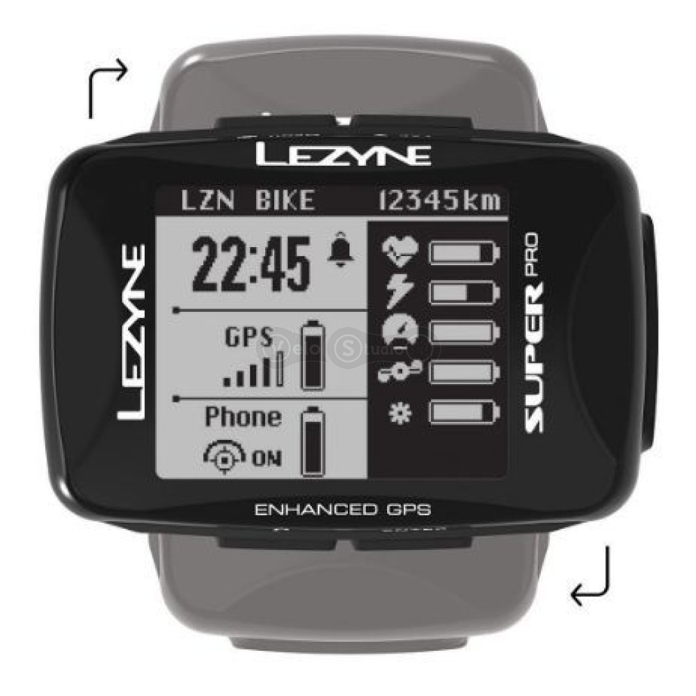 Велокомпьютер Lezyne Super PRO GPS черный