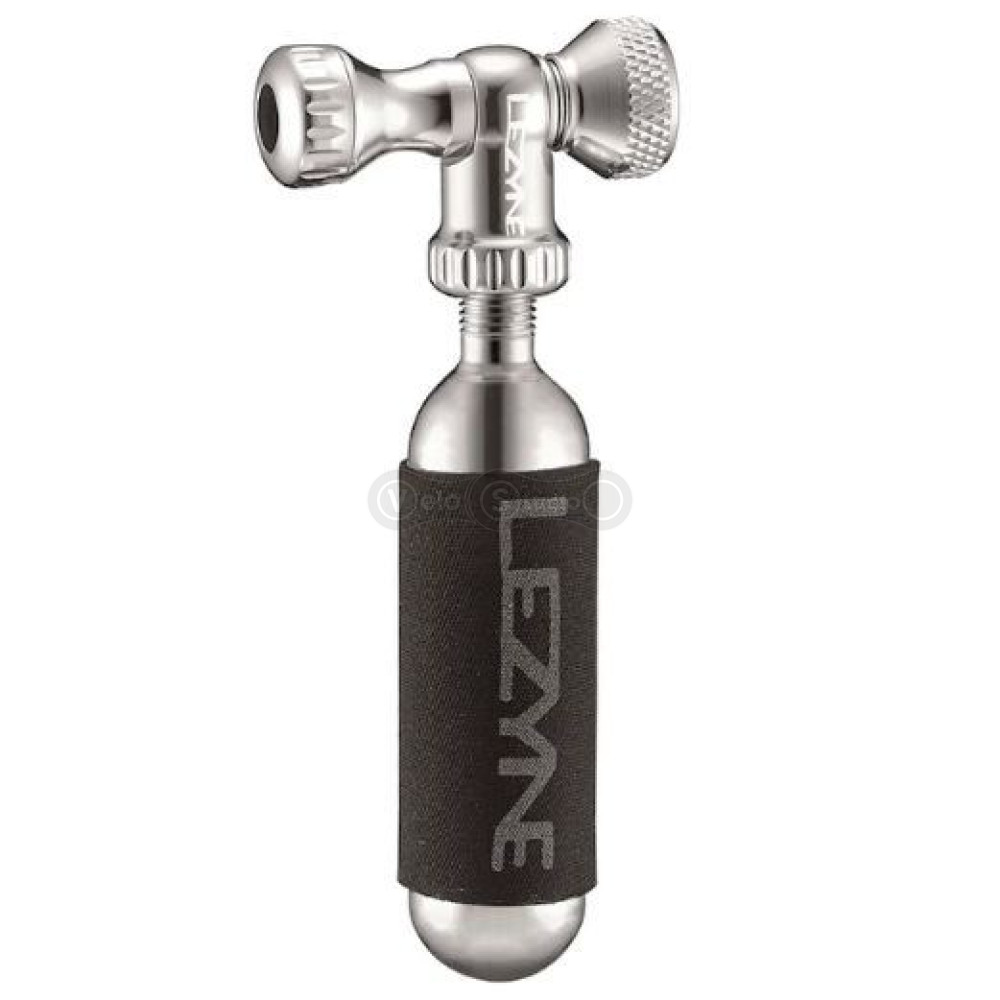 Насос-дозатор картриджный Lezyne CONTROL DRIVE CO2 25G серебряный