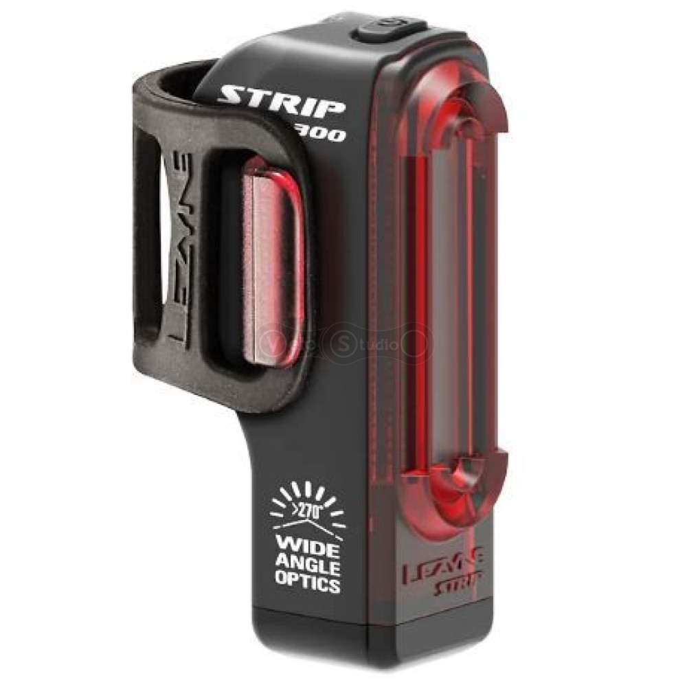 Задняя мигалка Lezyne STRIP DRIVE PRO REAR чёрная 300 LM USB