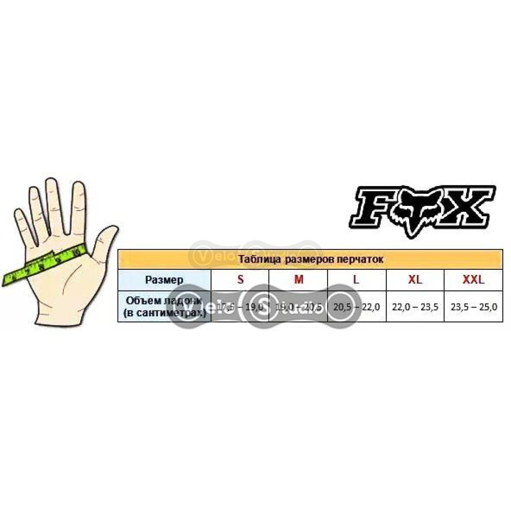 Зимние перчатки FOX Ranger Fire Black размер S