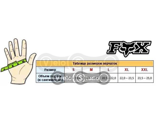 Зимние перчатки FOX Ranger Fire Black размер S