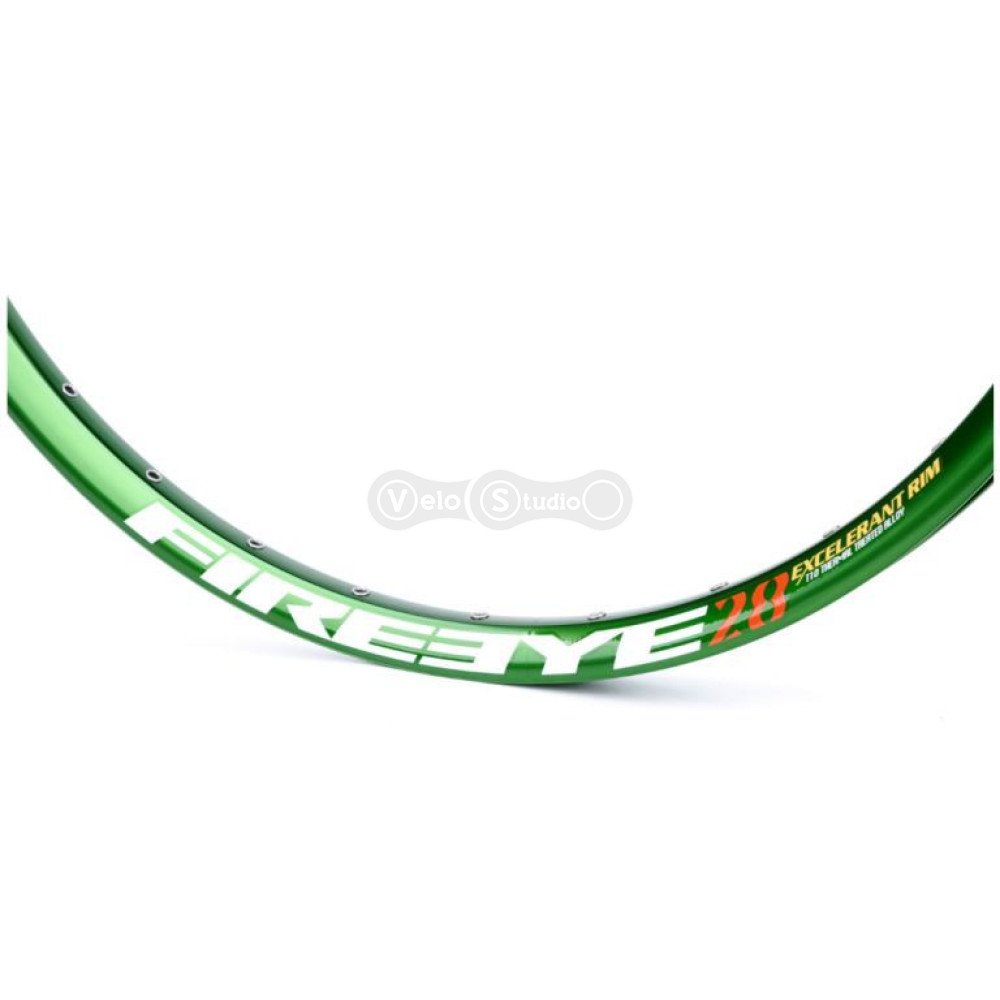 Обод FireEye Excelerant 28 26" 32 спицы под диск зеленый