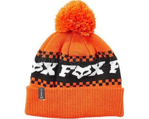 Шапка зимняя FOX Overkill Beanie оранжевая - акриловая шерсть
