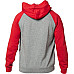 Толстовка FOX Shield Raglan Fleece Gray Red розмір XL