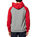 Толстовка FOX Shield Raglan Fleece Gray Red розмір XL