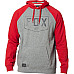 Толстовка FOX Shield Raglan Fleece Gray Red розмір XL