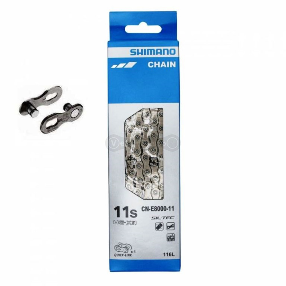 Цепь Shimano CN-E8000 E-BIKE QUICK LINK 11 скоростей 138 LINK