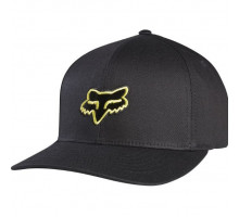Кепка FOX Legacy Flexfit Hat Black Yellow S/M