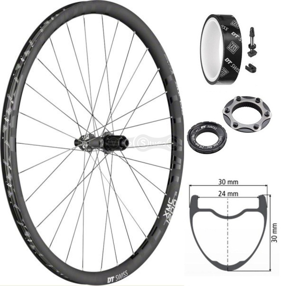 Колесо заднє DT Swiss XMC 1200 Spline 29 дюймів IS 24 12/142 карбон