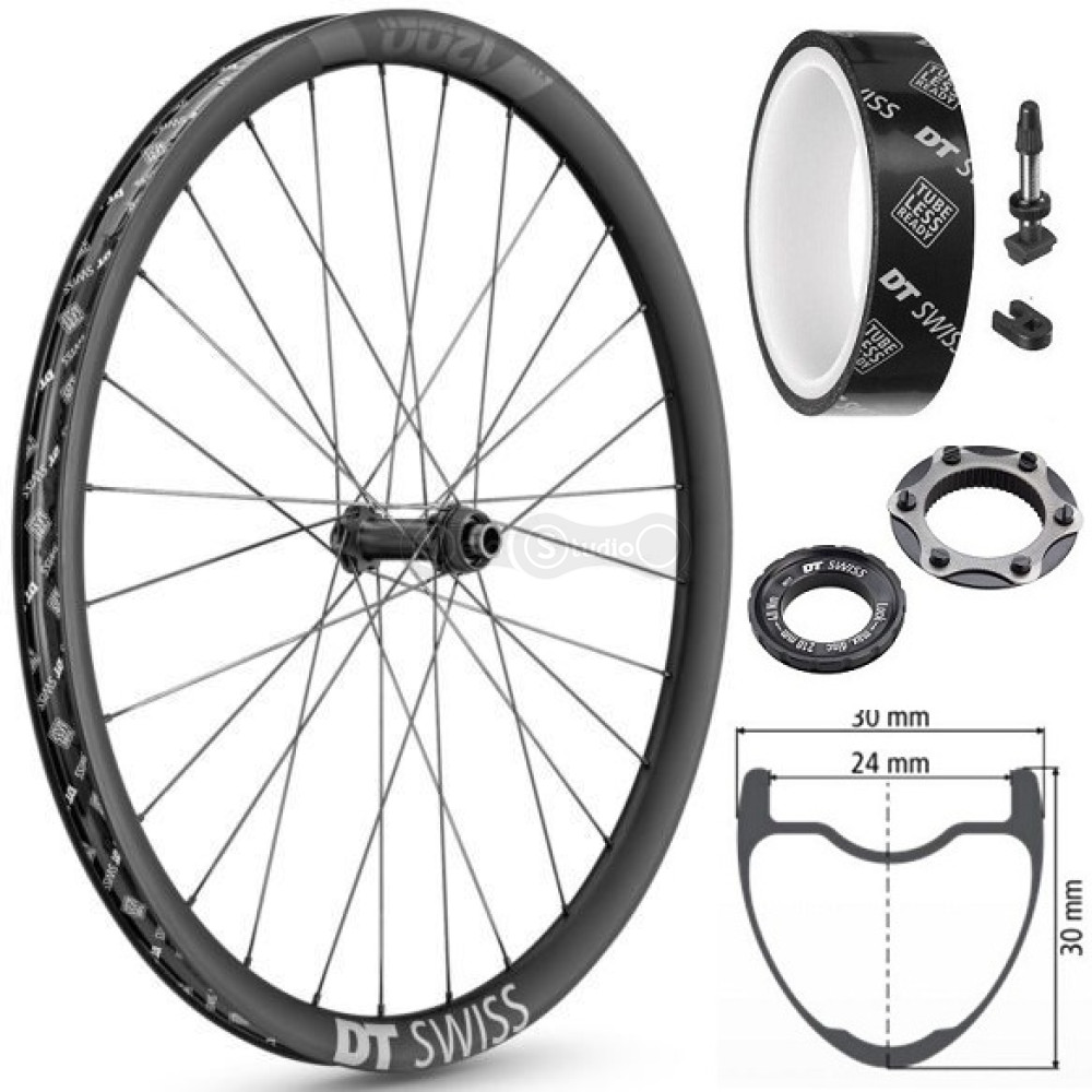Колесо заднє DT Swiss XMC 1200 Spline 29 дюймів IS 24 12/142 карбон