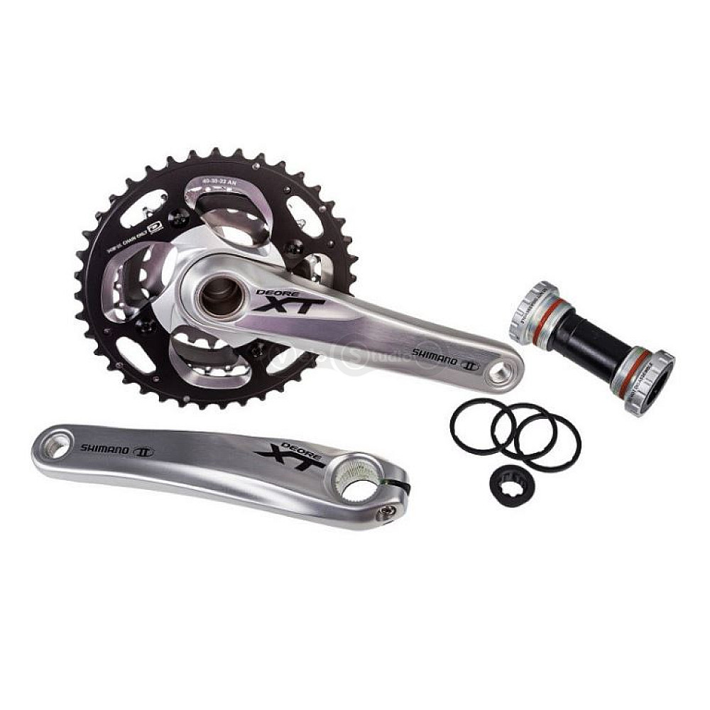 Шатуны Shimano FC-M782 DEORE XT, Hollowtech II 175мм 40x30x22T+Каретка BSA