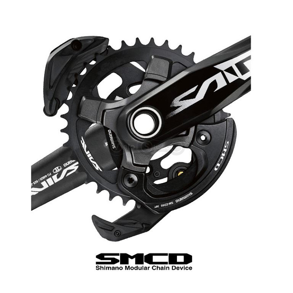 Шатуны Shimano FC-M825 SAINT, Hollowtech II 170 мм+Каретка SM-BB80 без звезды