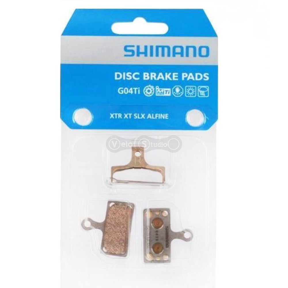 Тормозные колодки Shimano G04TI металл, титан Y8LW98010