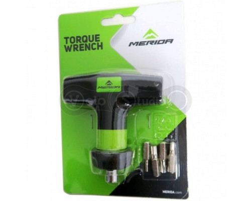 Динамометрический ключ Merida 5 Нм с сменными насадками