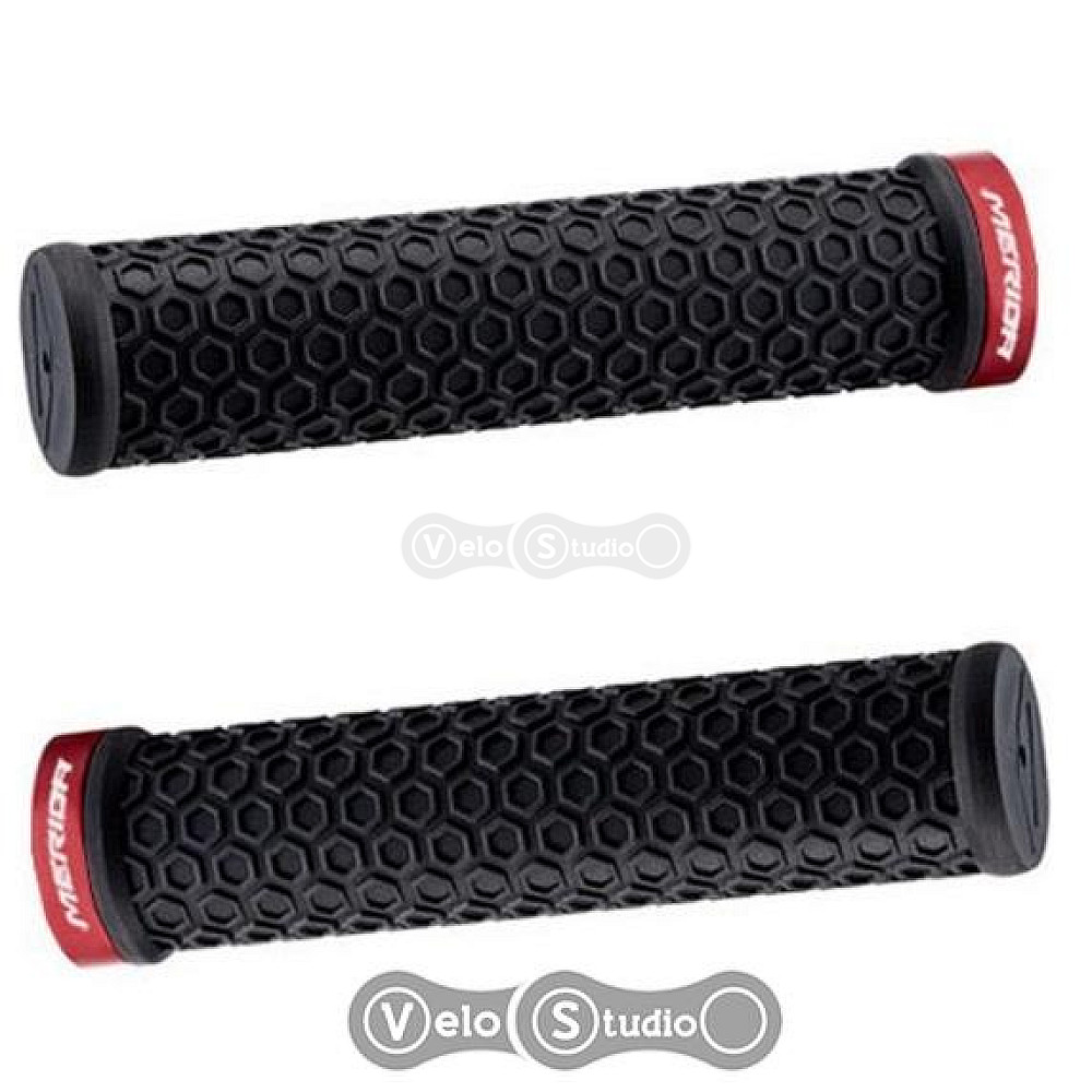Грипсы Merida Grip Lock-on чёрные - красные