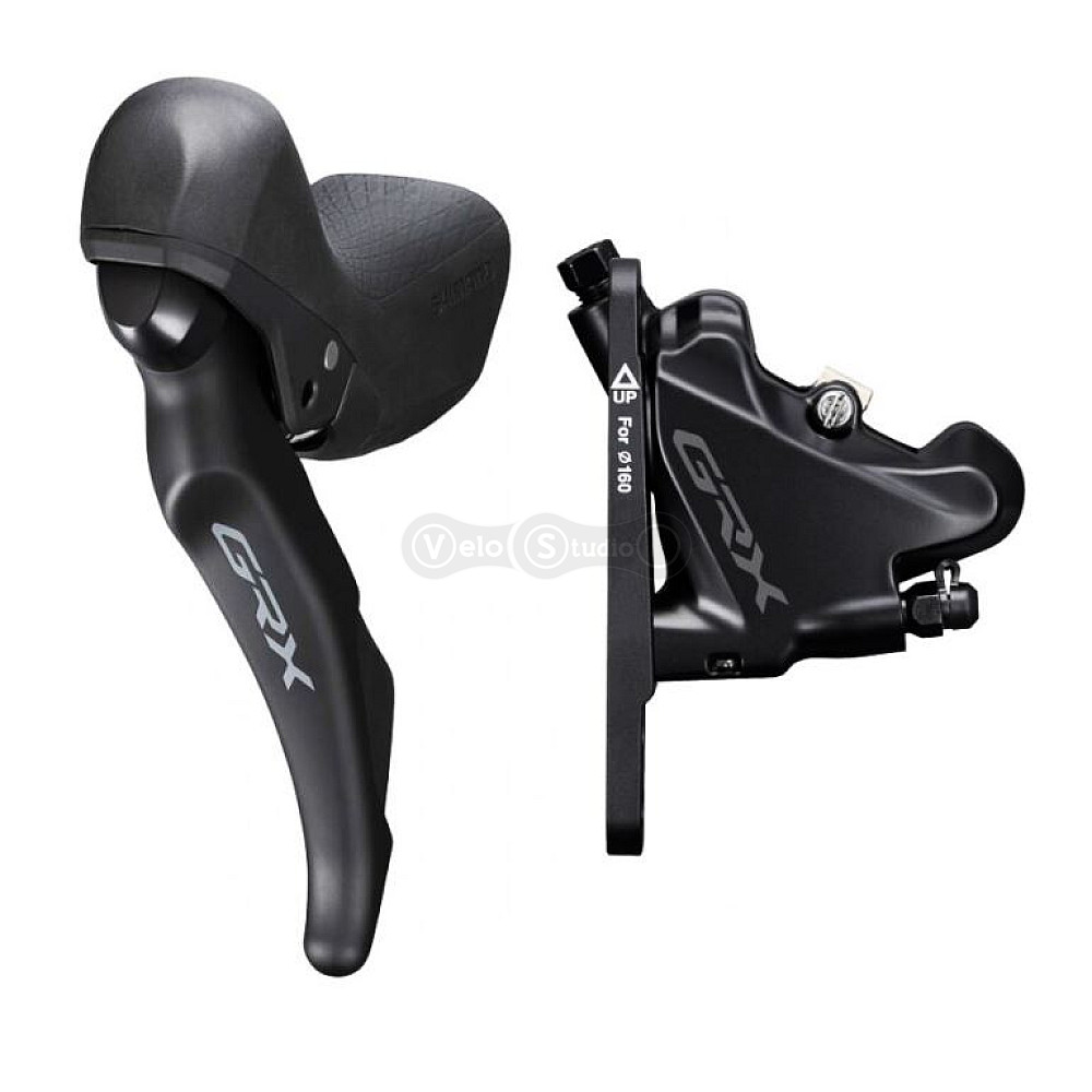 Комплект тормоза Shimano GRX ST-RX600+BR-RX400 Передний 2 скорости