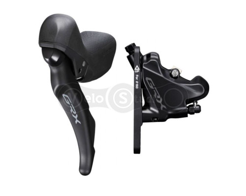 Комплект гальма Shimano GRX ST-RX600+BR-RX400 Передній 2 швидкості