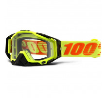 Очки-маска Ride 100% RACECRAFT Goggle Attack Yellow - Clear Lens
