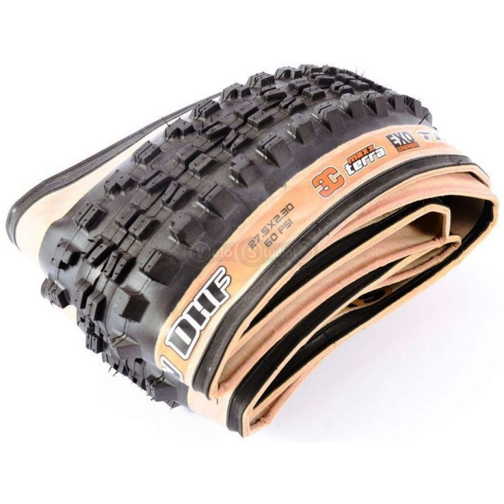 Покрышка Maxxis Minion DHF 27.5x2.30 SkinWall, складная, 3C/EXO/TR, 60TPI, 62a/60a передняя