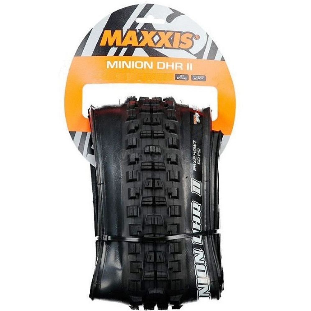 Покрышка Maxxis Minion DHR II 26x2.40, складная, WT, EXO/TR 60TPI, 60a, задняя