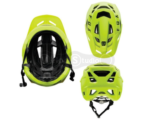 Вело шлем FOX SpeedFrame Flo Yellow размер S