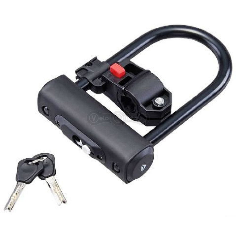 Замок Merida скоба U-LOCK 2 KEYS BRACKET 80x140 мм