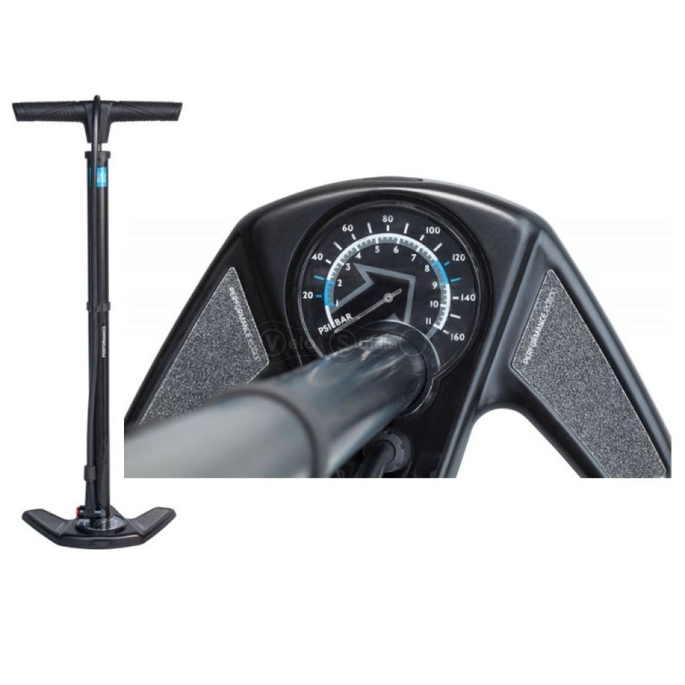Насос напольный PRO Floor pump Performance 160PSI черный