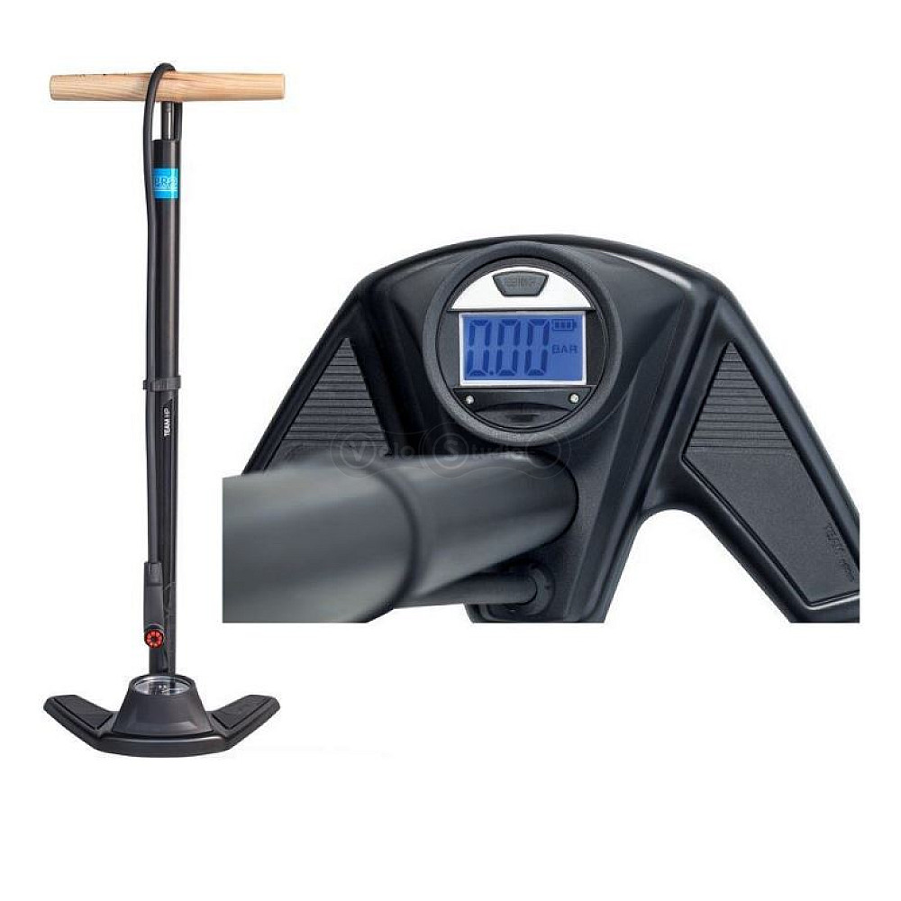 Насос напольный PRO Floorpump Team Digital 160PSI черный