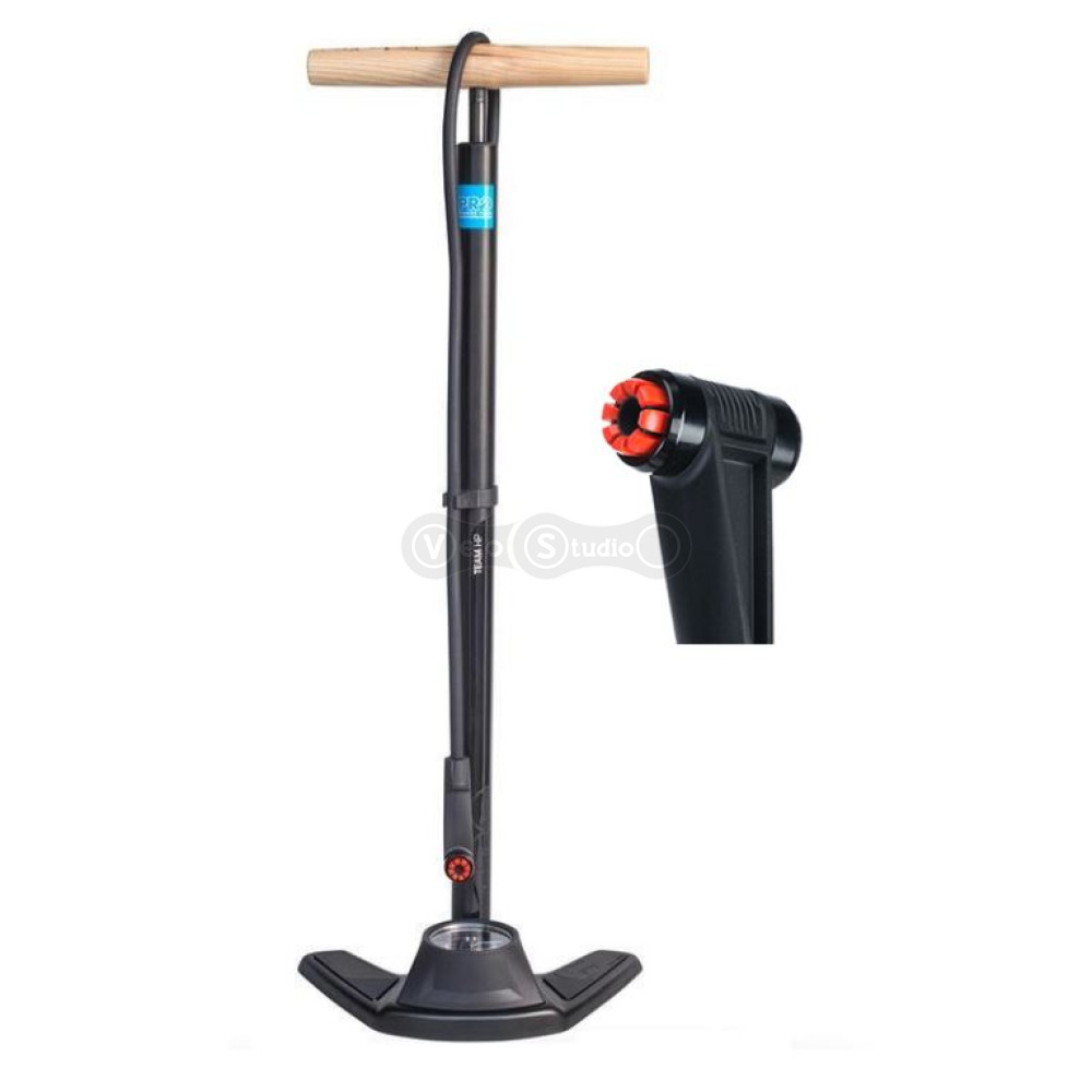 Насос напольный PRO Floorpump Team HP 220PSI черный