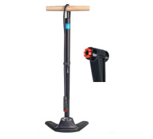 Підлоговий насос PRO Floorpump Team HP 220PSI чорний