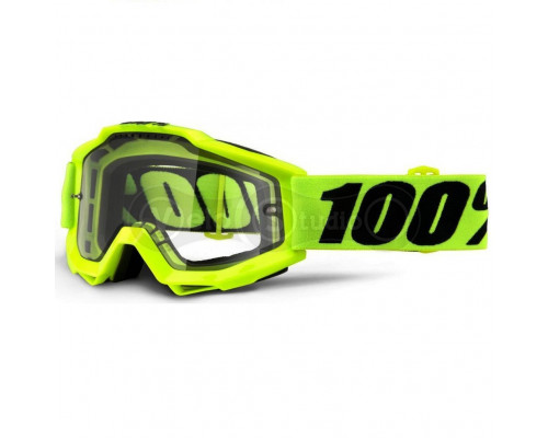 Очки-маска Ride 100% Accuri Enduro Goggle Fluo Yellow - Clear Dual Lens