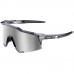 Велосипедные очки Ride 100% Speedcraft - Polished Translucent Crystal Grey - HiPER Silver Mirror Lens