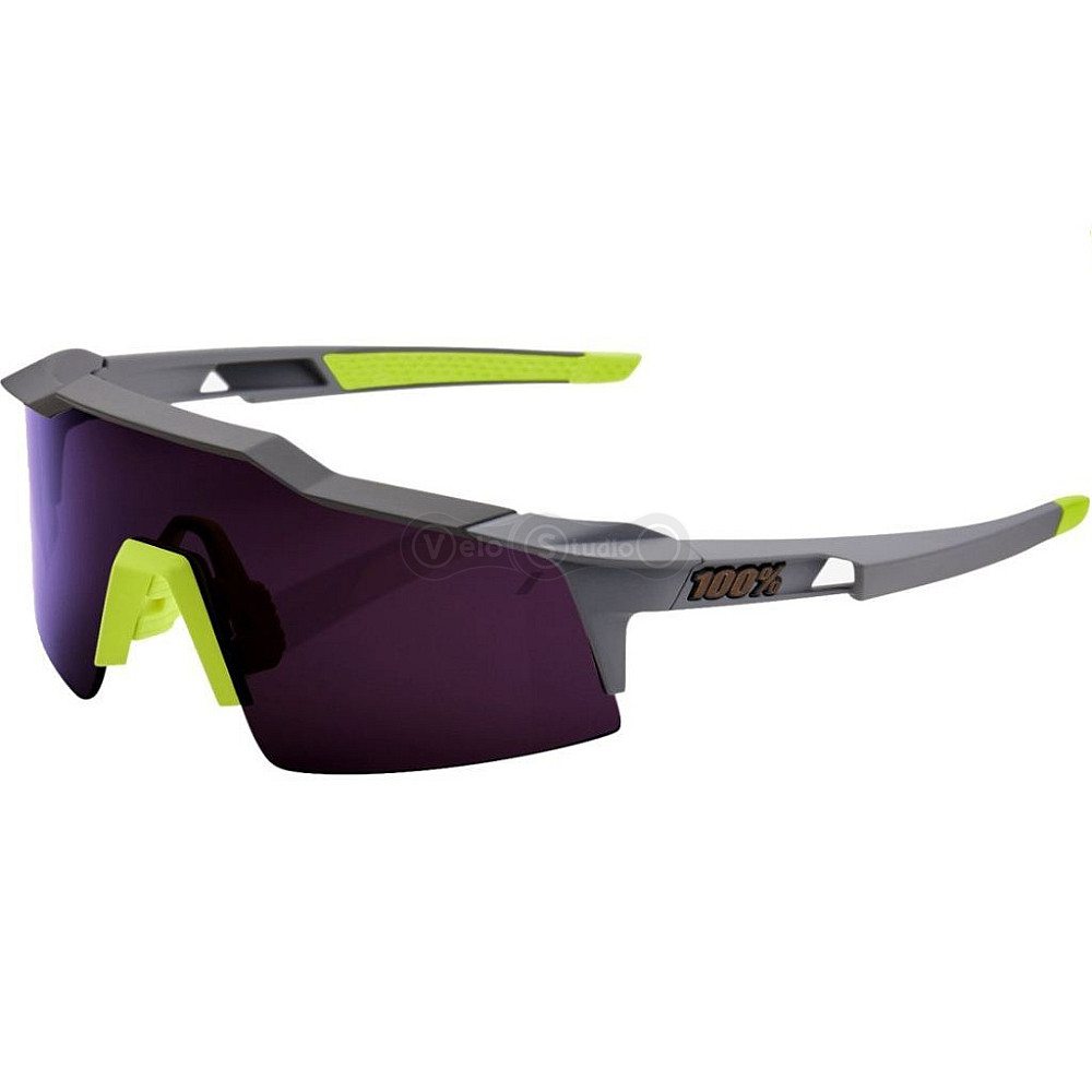 Велосипедные очки Ride 100% Speedcraft - Soft Tact Midnight Mauve - Purple Lens
