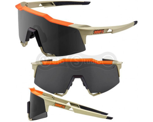 Велосипедные очки Ride 100% Speedcraft - Soft Tact Quicksand - Smoke Lens