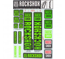 Стикер на вилку и амортизатор Rock Shox 30/32/RS1 NEO5 Green Original