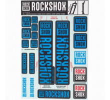 Стикер на вилку и амортизатор Rock Shox 30/32/RS1 Water Blue Original