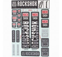Стикер на вилку и амортизатор Rock Shox 30/32/RS1 White Original