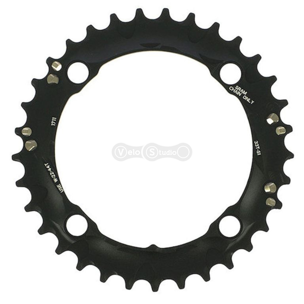 Зірка шатунів Sram X0/X9/X7/X5, 104BCD, 33T, Alu 3x10 швидкостей