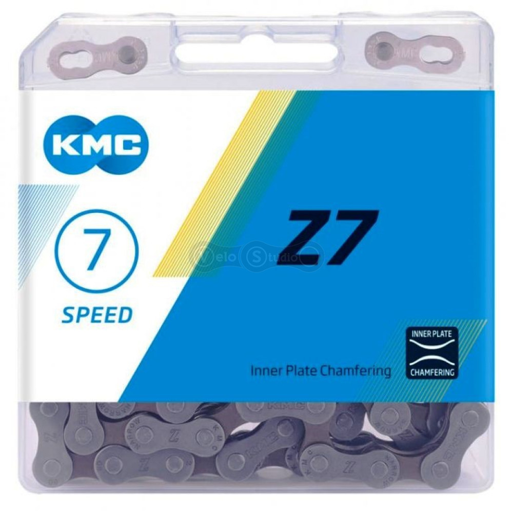 Цепь KMC Z7 Grey/Brown 6-7-8 скоростей 114 звеньев + замок
