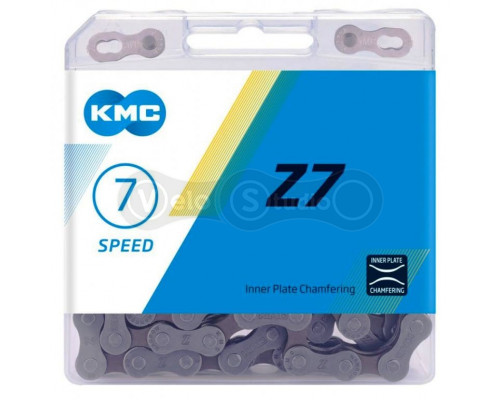 Цепь KMC Z7 Grey/Brown 6-7-8 скоростей 114 звеньев + замок