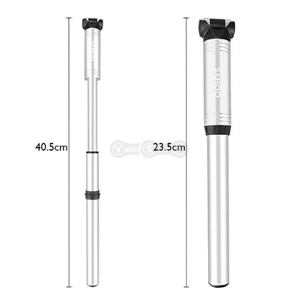 Насос Sahoo Mini Pump 311405 алюминиевый c выдвижным шлангом
