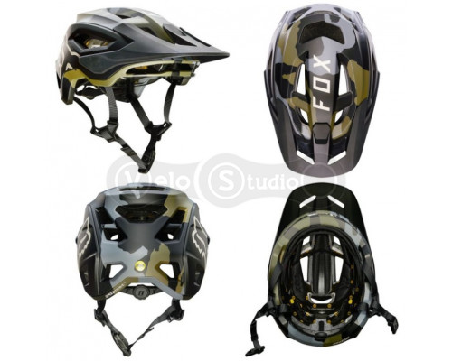 Вело шлем FOX SpeedFrame Pro Mips Green Camo M (55-59 см)