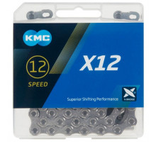 Цепь KMC X12 Silver 12 скоростей 126 звеньев + замок