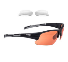 Очки Onride Lead 20 Black Matt Orange сменные линзы