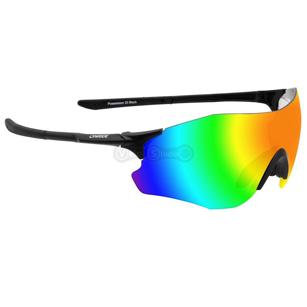 Окуляри Onride Possession 20 чорні матові Full Revo Red UV400 (UVA/UVB)