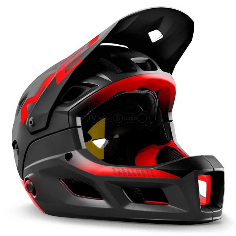 Шлем MET Parachute MCR (Mips) Black Red Matt L (58-61 см)