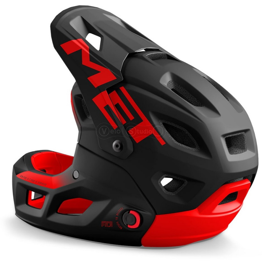 Шлем MET Parachute MCR (Mips) Black Red Matt L (58-61 см)