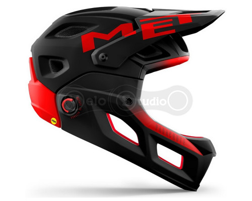 Шлем MET Parachute MCR (Mips) Black Red Matt S (52-56 см)